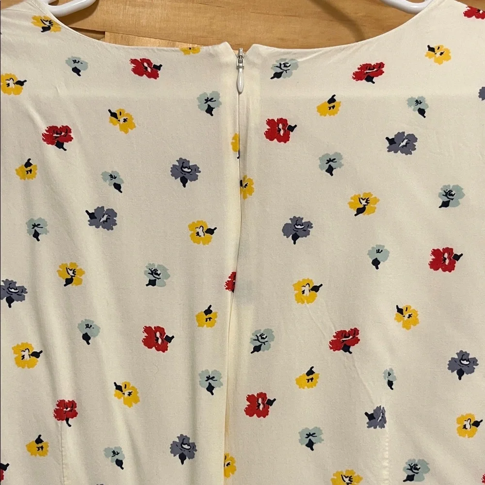 Madewell Cream Floral Dress - Picture 4 of 5